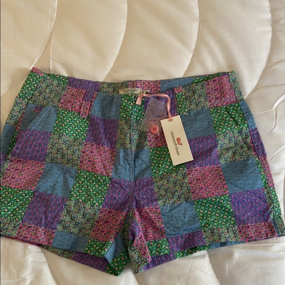 Vineyard Vines 3.5” Derby Patchwork Shorts Size 8